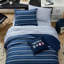 Ensemble d'édredon réversible bleu Nautica Mariners Line-125385500-125385503