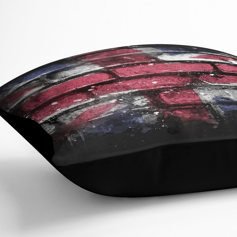 Square Throw Cushion, Black, 55cm H x 55cm W x 20cm D
