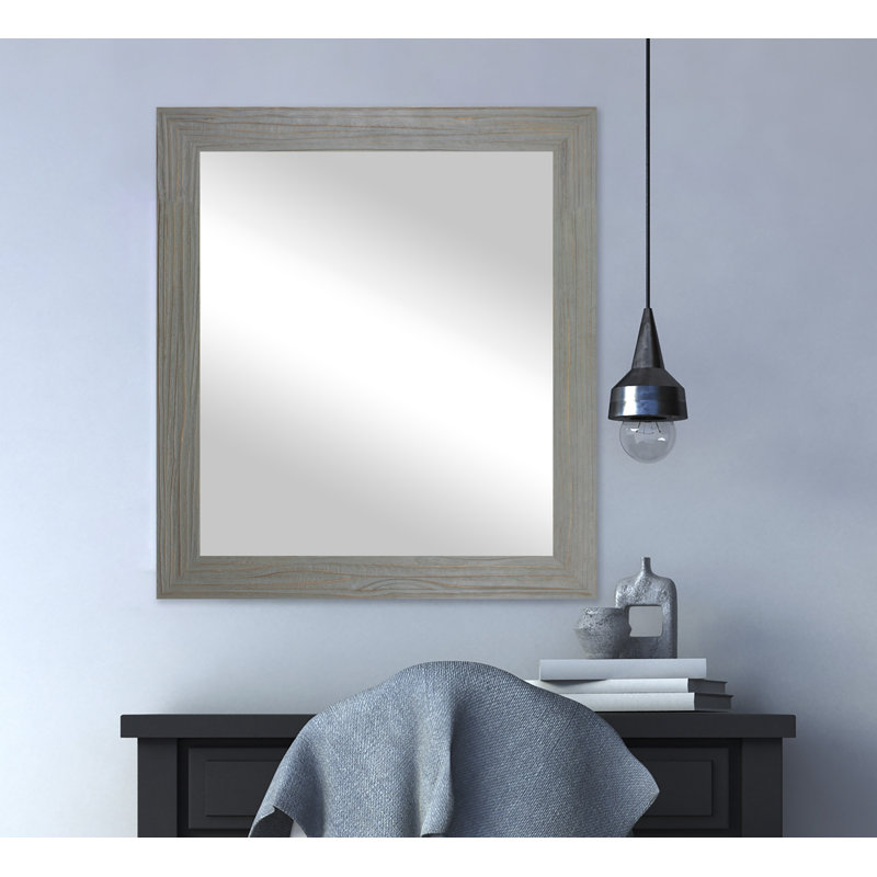Pernie Wood Flat Mirror, 40.25" H x 36.25" W