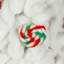 Décoration de Noël en peluche avec menthe poivrée et cannes de bonbon - 16,5 po