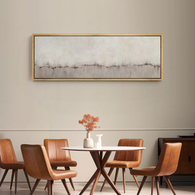 Minimal Landscape Minimalist Abstract Design in Soft Neutrals Modern Art Extra Large Artwork Print Wall Art