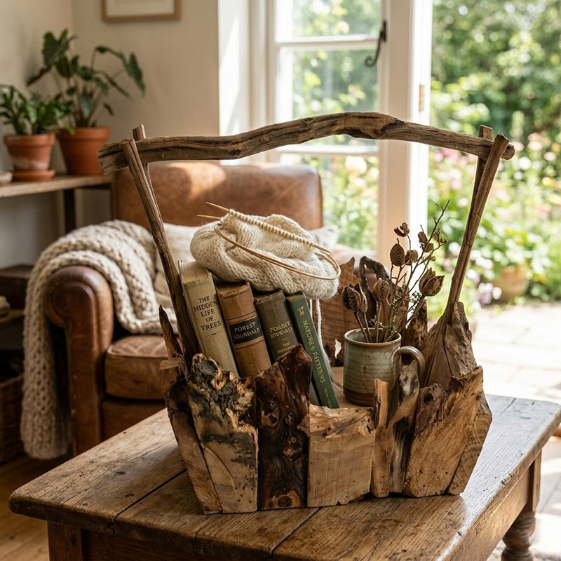 Obando Wood Statue Planter