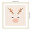 «Deer and Baubles» par Orara Studio, impression sur bois encadrée-1661349312