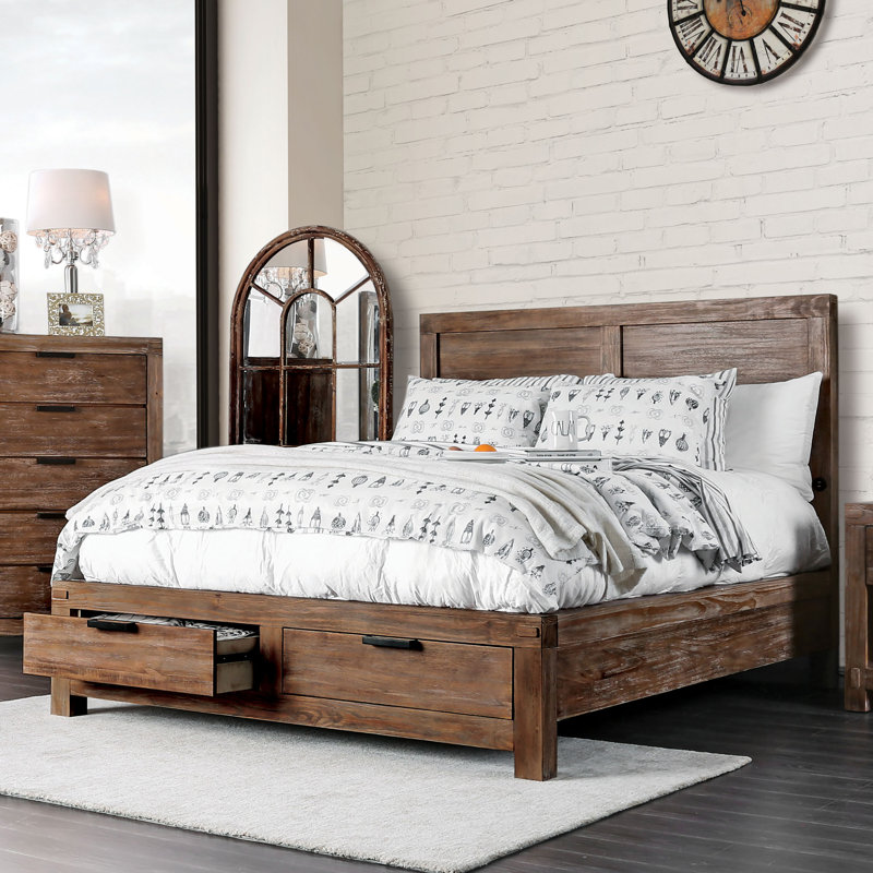 Truston Storage Low Profile Platform Bed, Queen