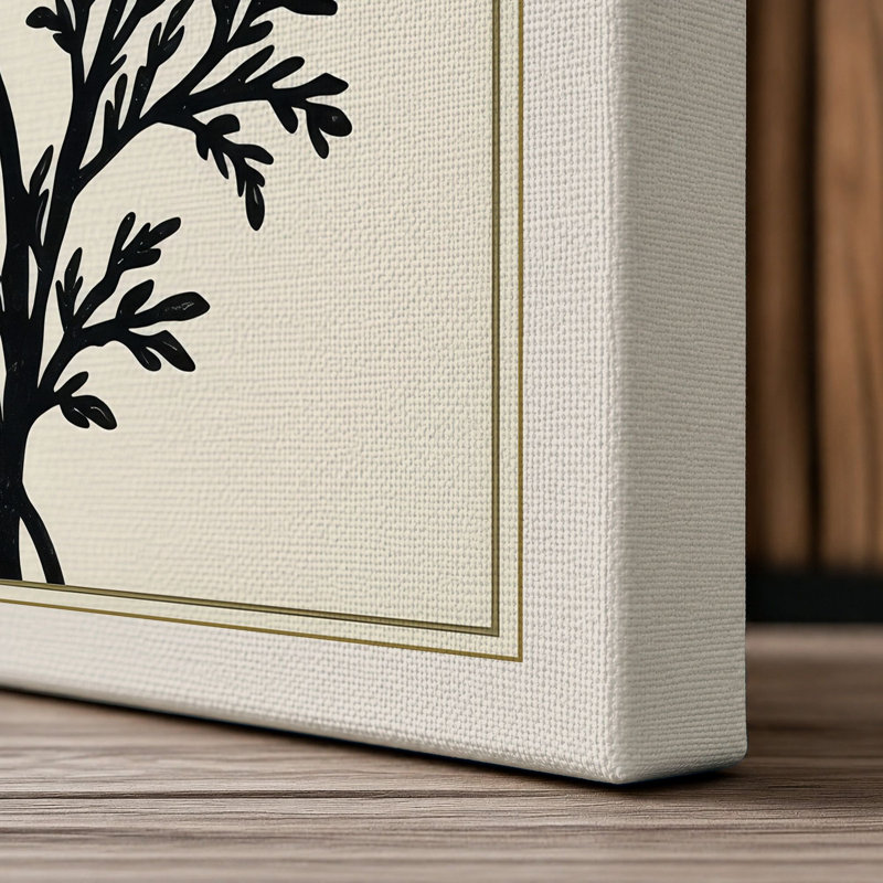 Carnation Study Botanical - Wrapped Canvas, 18x12 - 45.7 x 30.5 cm, Cream Border