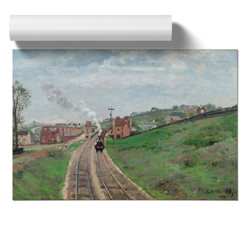 Lordship Lane Dulwich by Camille Pissarro - No Frame Painting, 42cm H x 59cm W x 0.1cm D