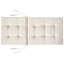 Set of 8 Back/Seat Cushions MAUI PREMIUM-115243782