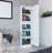 Cassidy Rectangle Tall Shoe Cabinet with Mirror Wengue-88958256