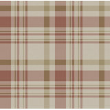 Spring Blossom Check Plaid Design 33' L x 21" W Wallpaper Roll