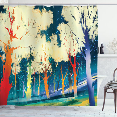 Fantasy Art Shower Curtain with Hooks Included
