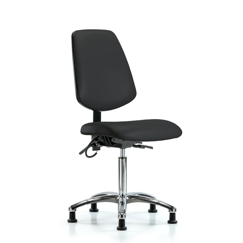 Chaise de travail Damian, Noir, Patins, Inclus