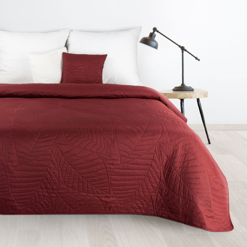 Renken Geometric Shapes Bedspread, W170 x L210cm, Brick