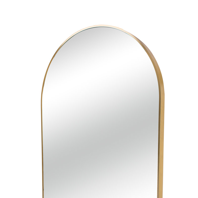 Metal Wall Mirror, 160cm H x 60cm W, Gold