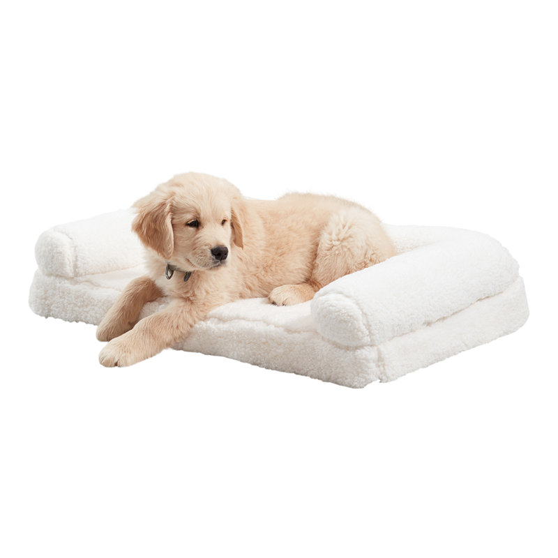Canapé-lit Millie Sherpa, Moyen (l 29 po x P 20 po x H 7 po), Neige