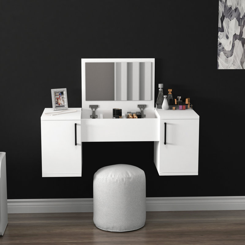 Makeup Vanity with Mirror Eleftherakos