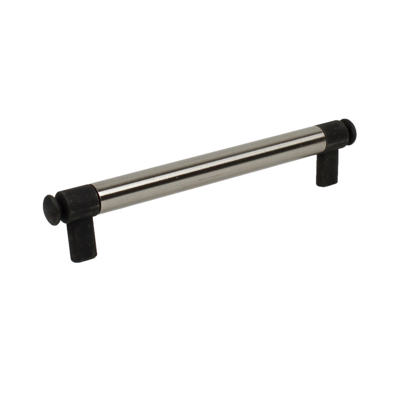 Poignée barre 6 5/16" au centre Flute, Rouge / cuivre