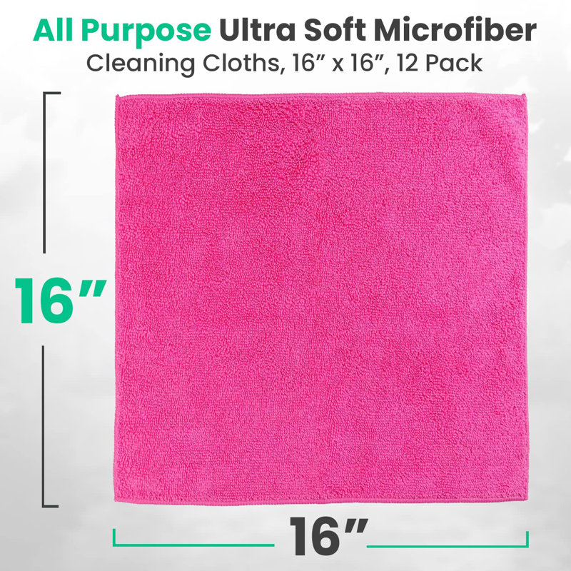 Tissu en microfibre, 8,22 po x 8,34 po, Multicolore