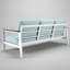 Canapé d'extérieur en métal avec coussin Sunbrella Townsend-1270073612-1270073616