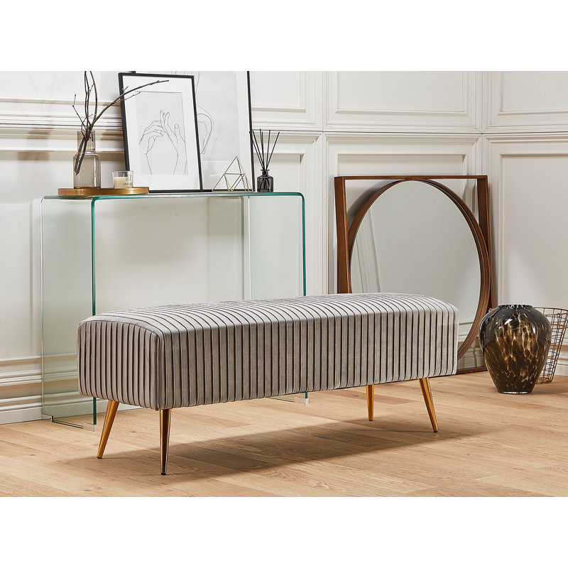 Foye Upholstered Bench, Grey