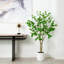 5 pi Enkianthus artificiel en pot de fleurs décoratif blanc