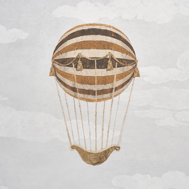 Schumacher X Carl D'aquino Up, Up And Away! Papier peint, Gris