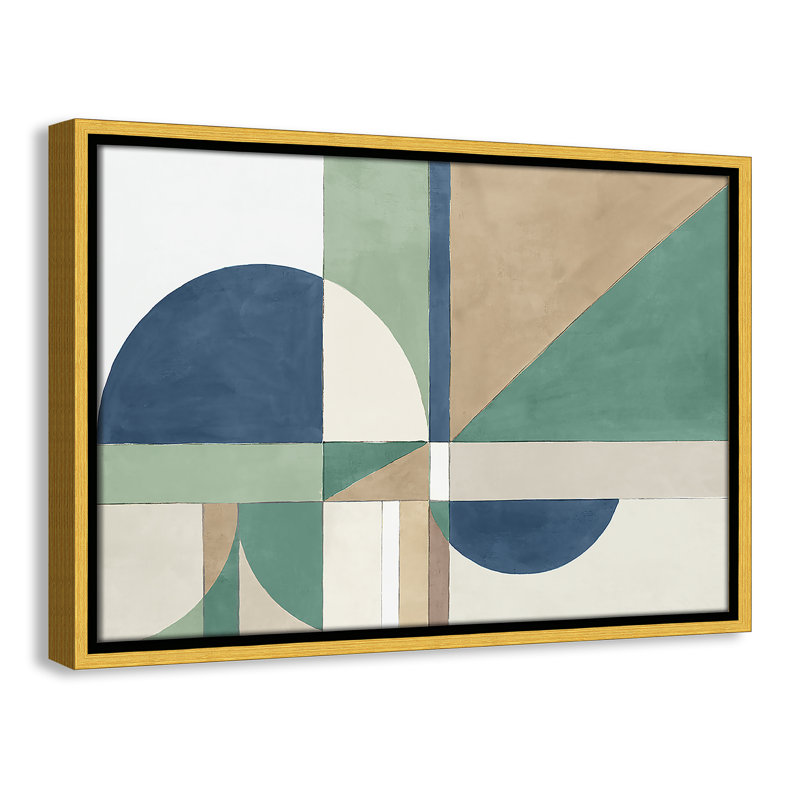 Floater Frame Canvas, 13.5" H x 19.5" W x 2" D, Gold Framed