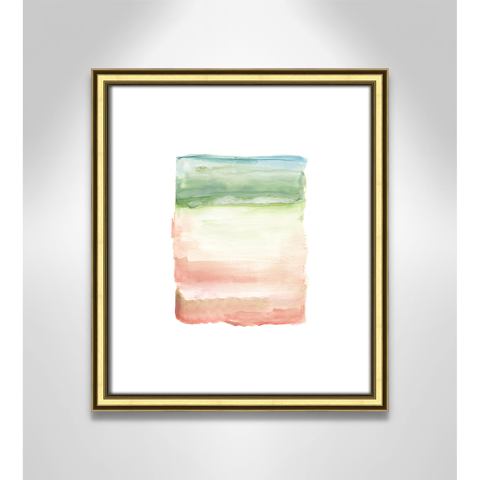 Nabi "Skye I" Print, 16.25" H x 14.25" W x 0.88" D, Gold Framed Paper