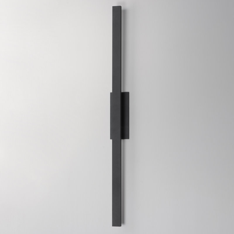 Chesnet-Outdoor Wall Mount, 36" H x 4.5" W x 2.75" D, Black