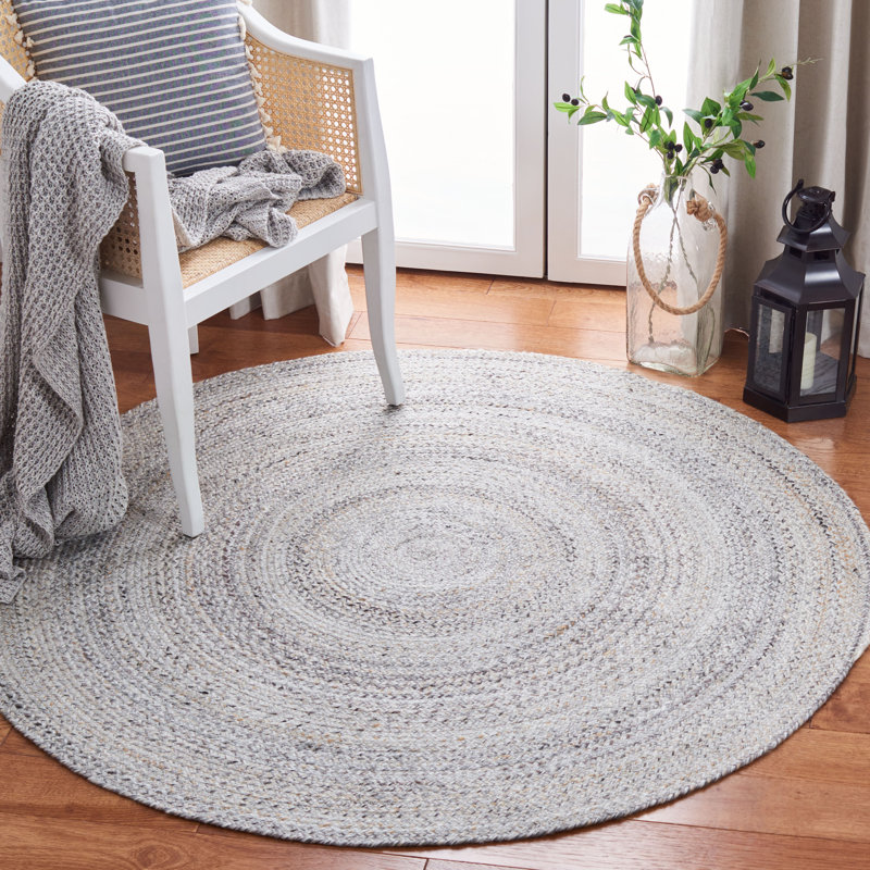 Exaucet Flat Weave Performance Rug, Round 8'