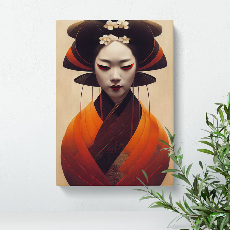 Modern Geisha No.3 - Wrapped Canvas, 76cm H x 50cm W x 3cm D