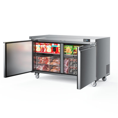 Coolski 60 po 17,6 pi³ Congélateur vertical sous le comptoir en acier inoxydable