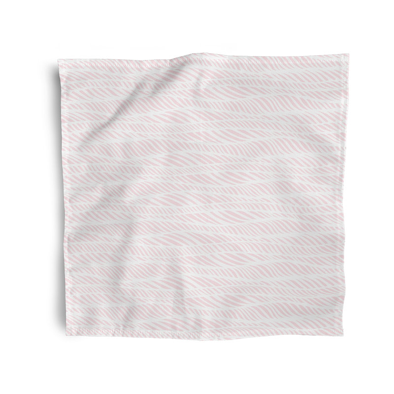 Natanael Polyester Abstract Square Napkin, Pink