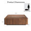Table basse carrée moderne en noyer avec tiroirs de rangement, table MinimalistCenter pour le salon et le bureau personnel, 2 tiroirs-795199180