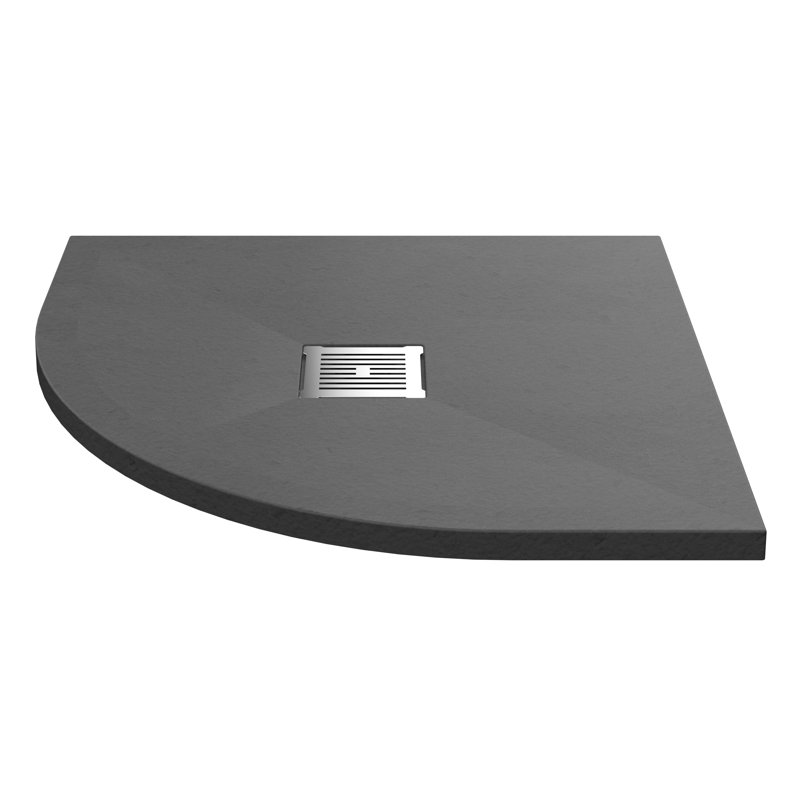 900 x 900 mm Standard Shower Tray, 3.3cm H x 80cm W x 80cm D, Grey Slate