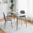 Annesley Glass Top Metal Base Dining Table-886875157