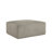 Upholstered Brown Corduroy Square Ottoman – Fully Compressed, No Assembly Required-732840856