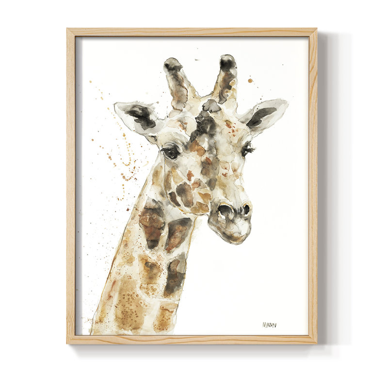 Savannah IV Framed Print - Solid Wood, Natural, 11" H x 9" W