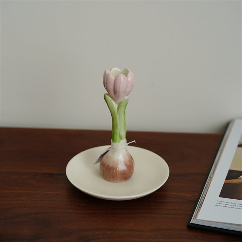 Bougeoir artistique, Rose