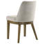 Chaise d'appoint rembourrée, ensemble de 2