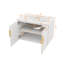 Meuble-lavabo de style rétro 30 po avec lavabo en céramique, configuration de robinet à 3 trous, armoire de rangement avec 2 portes à fermeture silencieuse-1539927390