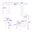 6-Piece Dining Set with Wooden Rounded rectangle Table, Upholstered Chairs and Bench-105981163