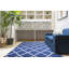 Tapis bleu marine / bleu clair Ikat-18352848