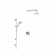 Lombardia Pressure Balanced Complete Shower System with Rough-in Valve