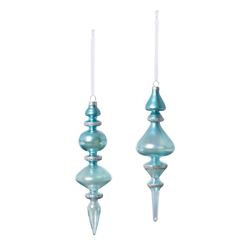 9'' Glass Finial Ornament