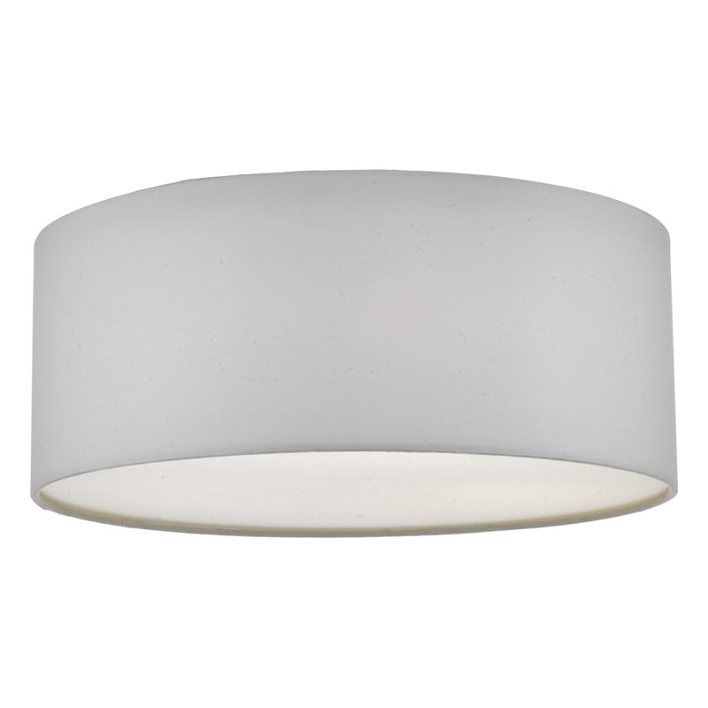 Ansonia Fabric Flush Mount, Ivory