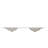 Viterbo 73" Double Bathroom Vanity Top in High Gloss White Stone Finish with Sink