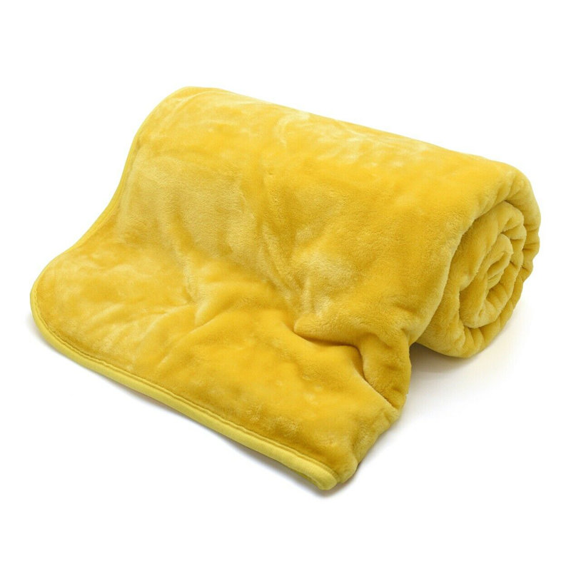 Lyle Plain Weave / Muslin Throw Blanket, 127cm W x 152cm L, Ochre