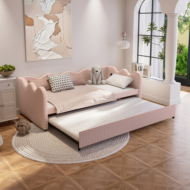 Canapé-lit gigogne de 205 cm (80,71 po), canapé-lit multifonction avec ports USB, canapé-lit pour enfant pour salon ou chambre d'amis