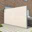 Auvent de patio rétractable avec cadre en aluminium et écran d'intimité imperméable pour le jardin et les piscines-111082151-111082152