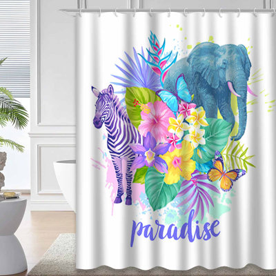 Rideau de douche Tropical Summer